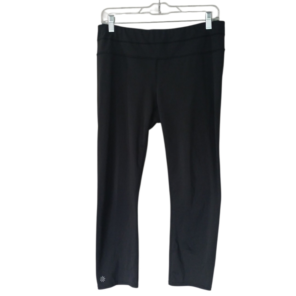 Athleta Black Sonar Capri Cropped Yoga Leggings Size Large Tall